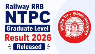 Railway RRB CEN 06/2025 NTPC Graduate Level (5810 Posts) Result 2026 Released, Download Merit List & Cut-Off PDF