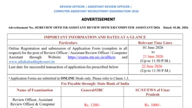 Allahabad High Court RO, ARO & Computer Assistant Recruitment 2026 Notification Released for 543 Posts, Apply Online