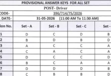 UKSSSC Driver (72 Posts) Answer Key 2026, Direct Link to Download Response Sheet