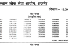 Rajasthan Police Sub Inspector (1015 Posts) Result 2026 Released, Download Merit List PDF