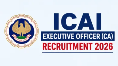 ICAI Executive Officer (CA) Recruitment 2026 Notification Released for 50 Posts, Apply Online