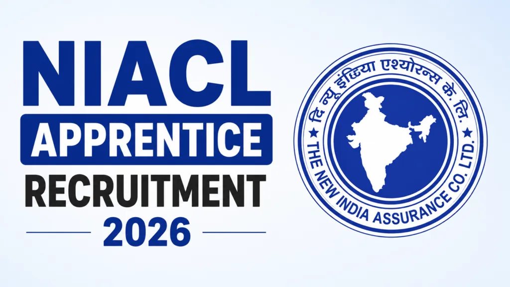 NIACL Apprentice Recruitment 2026 Notification Released & Apply Online for 550 Posts