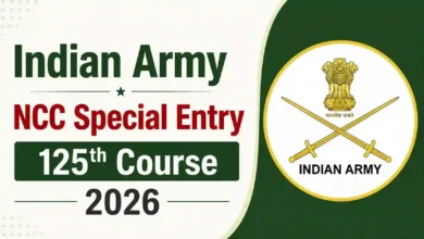 Indian Army NCC Special Entry 125th Course 2026 Notification Released & Apply Online