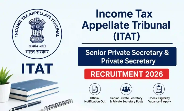 Income Tax Appellate Tribunal (ITAT) Private Secretary Recruitment 2026 Notification Released for 42 Posts, Apply Online