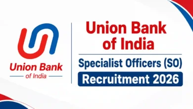 Union Bank of India SO Recruitment 2026 Notification Released & Apply Online for 395 Posts