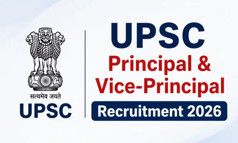 UPSC Principal & Vice-Principal Recruitment 2026 Notification Released for 828 Posts, Apply Online