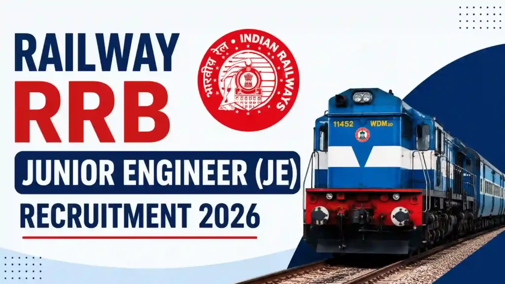 Railway RRB (CEN 04/2026) Junior Engineer Recruitment 2026 Notification Released & Apply Online for 3993 Posts