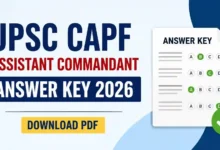 UPSC CAPF Assistant Commandant (AC-349 Posts) Answer Key 2026 Released – Download PDF