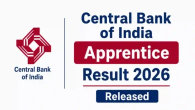 Central Bank of India Apprentice (4500 Posts) Result 2026 Released – Download Merit List PDF