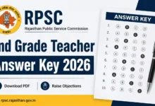 RPSC 2nd Grade Teacher (9651 Posts) Answer Key 2026 Released – Direct Link to Raise Objections & Download PDF