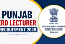 Punjab ERD Lecturer Recruitment 2026 Notification Released & Apply Online for 1013 Posts