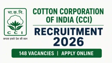 Cotton Corporation of India (CCI) Recruitment 2026 Notification Released for 148 Various Posts, Apply Online