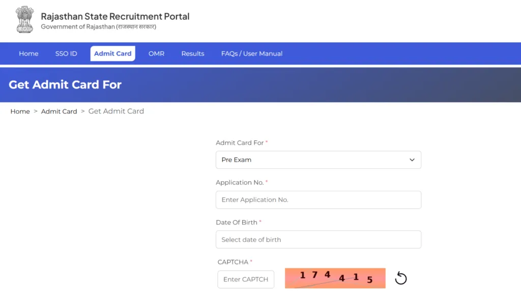Rajasthan RSSB LDC (10644 Posts) Exam Date & Admit Card 2026 Released, Check Now
