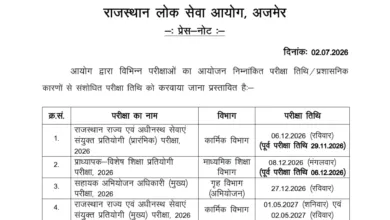 Rajasthan RPSC RAS (607 Posts) Exam Date & Admit Card 2026 Released, Check Now
