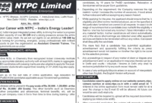 NTPC Assistant Chemist Trainee Recruitment 2026 Notification Released & Apply Online