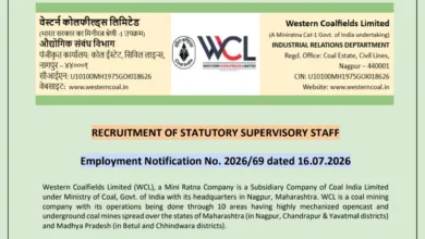 Western Coalfields (WCL) Mining Sirdar & Assistant Foreman Recruitment 2026 Notification Released for 444 Posts, Apply Online