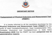Delhi Police Head Constable (AWO/TPO-443 Posts) Exam Date & Admit Card 2025 Released, Check Now