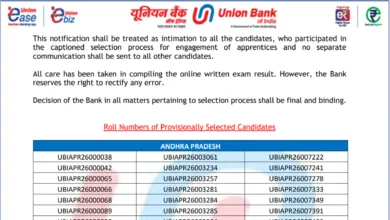 Union Bank of India Apprentice (1865 Posts) Result 2026 Released, Download Merit List PDF