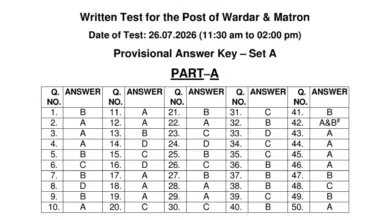 Punjab PSSSB Jail Warder & Matron (532 Posts) Answer Key 2026 Released, Check Now