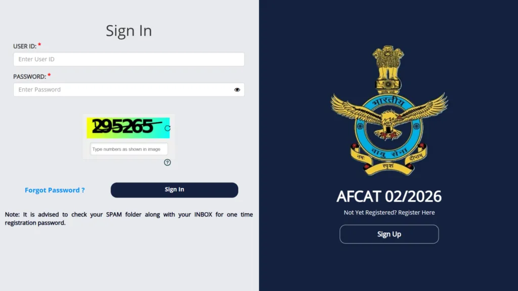 Indian Airforce AFCAT 02/2026 Batch (379 Posts) Exam Date & Admit Card Released, Check Now