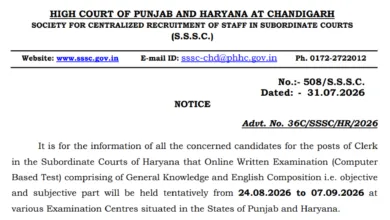 Haryana Court Clerk (1265 Posts) Exam Date & Admit Card 2026 Released, Check Now