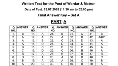 Punjab PSSSB Jail Warder & Matron (532 Posts) Answer Key 2026 Released, Check Now