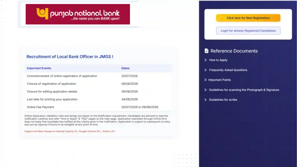 Punjab National Bank (PNB) Local Bank Officer (LBO) Recruitment 2026 Notification Released & Apply Online for 545 Posts