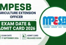 MPESB Agriculture Extension Officer (AEO-2784 Posts) Exam Date & Admit Card 2026 Released, Check Now