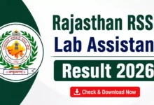 Rajasthan RSSB Lab Assistant (804 Posts) Result 2026 Released, Download Merit List & Cut Off PDF