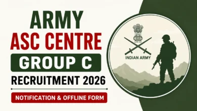 Army ASC Centre Group C Recruitment 2026 Notification & Offline Form