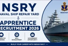 Naval Ship Repair Yard (NSRY) Apprentice Recruitment 2026 Notification Released & Apply Online for 50 Posts