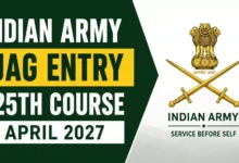 Indian Army JAG Entry 125th Course April 2027 Notification Released & Apply Online
