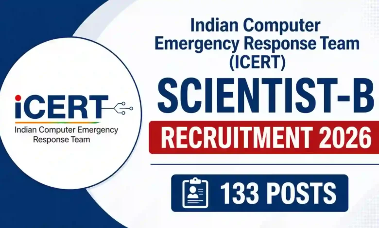ICERT Scientist-B Recruitment 2026 Notification Released & Apply Online for 133 Posts