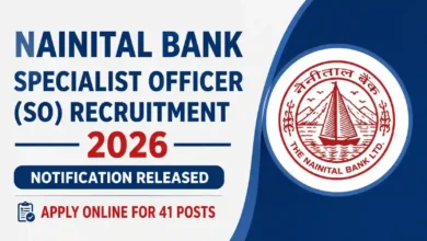 Nainital Bank SO Recruitment 2026 Notification Released & Apply Online for 41 Specialist Officer Posts