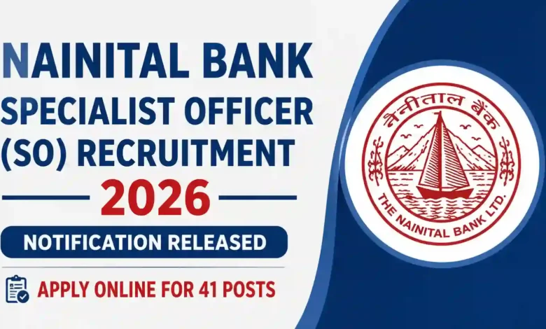 Nainital Bank SO Recruitment 2026 Notification Released & Apply Online for 41 Specialist Officer Posts
