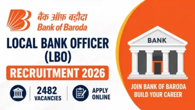 Bank of Baroda (BOB) Local Bank Officer (LBO) Recruitment 2026 Notification Released & Apply Online for 2482 Posts