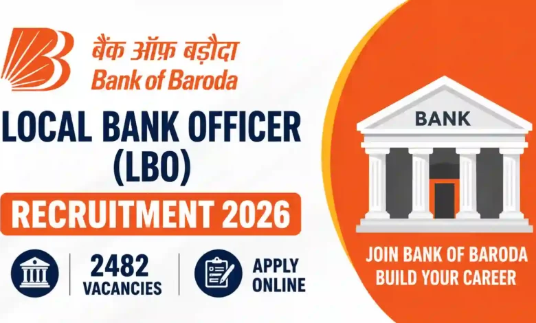 Bank of Baroda (BOB) Local Bank Officer (LBO) Recruitment 2026 Notification Released & Apply Online for 2482 Posts