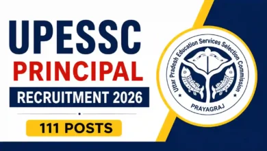 UPESSC Principal Recruitment 2026 Notification Released & Apply Online for 111 Posts
