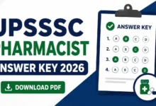 UPSSSC Pharmacist (560 Posts) Answer Key 2026 Released — Download PDF