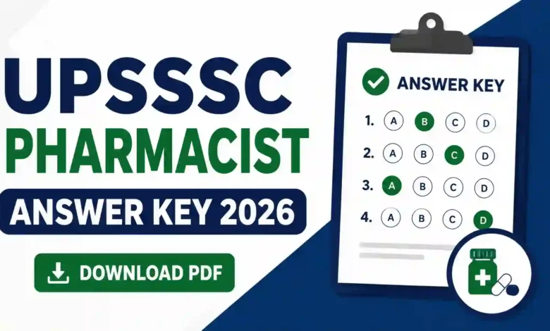 UPSSSC Pharmacist (560 Posts) Answer Key 2026 Released — Download PDF