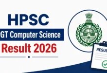 Haryana HPSC PGT (Computer Science-1672 Posts) Result 2026 Released – Download Merit List PDF