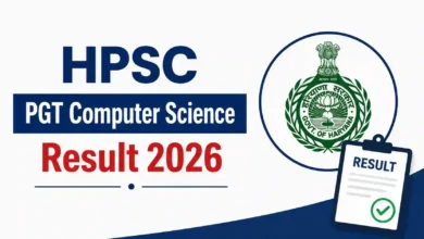 Haryana HPSC PGT (Computer Science-1672 Posts) Result 2026 Released – Download Merit List PDF