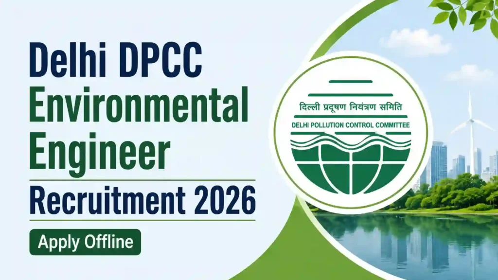 Delhi DPCC Environmental Engineer Recruitment 2026 Notification & Offline Form