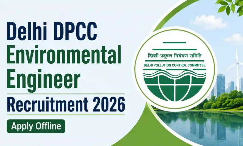 Delhi DPCC Environmental Engineer Recruitment 2026 Notification & Offline Form
