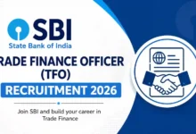 State Bank of India (SBI) Trade Finance Officer (TFO) Recruitment 2026 Notification Released & Apply Online