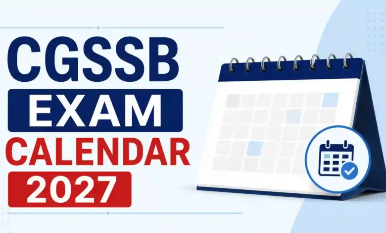 CGSSB Exam Calendar 2027 Released: Check Complete Schedule & Exam Dates