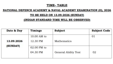UPSC NDA & NA-II (394 Posts) Exam Date & Admit Card 2026 Released, Check Now