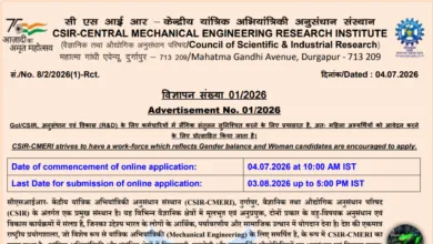 CSIR CMERI Technician Recruitment 2026 Notification Released & Apply Online