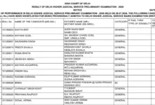Delhi High Court Higher Judicial Service (HJS) Result 2026 Released – Download Merit List & Scorecard PDF