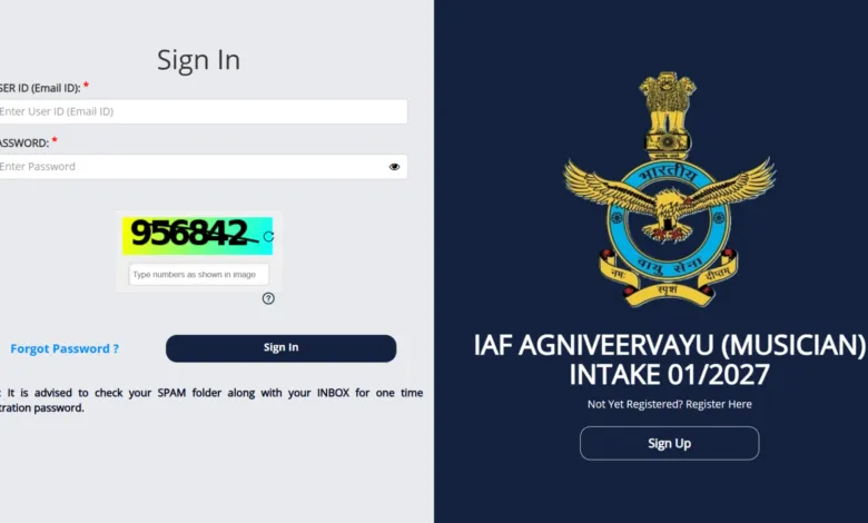 Indian Air Force Agniveer (Musician) Intake 01/2027 Admit Card Released, Download Link